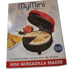 MyMini Red Mini Quesadilla Maker
